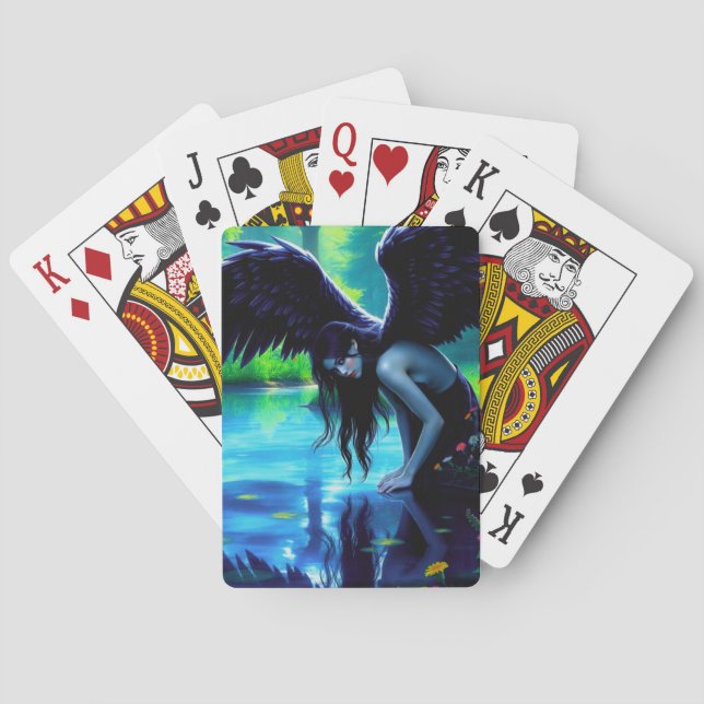 Cartas de Baralho Fada pelo Lago (Verso)