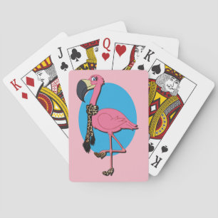 Cartas de Baralho Fancy Flamingo, faces de Índice