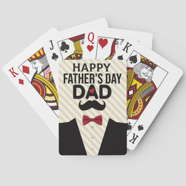 Cartas de Baralho "Feliz Dia dos Pais" (Verso)