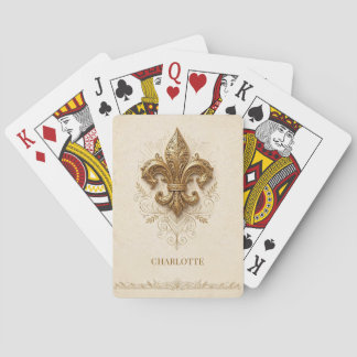 Cartas de Baralho • Fleur‑de‑Lis Personalizadas El