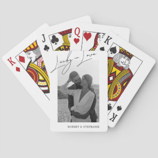 Cartas de Baralho Fotográficas "Sortudos no Amor"