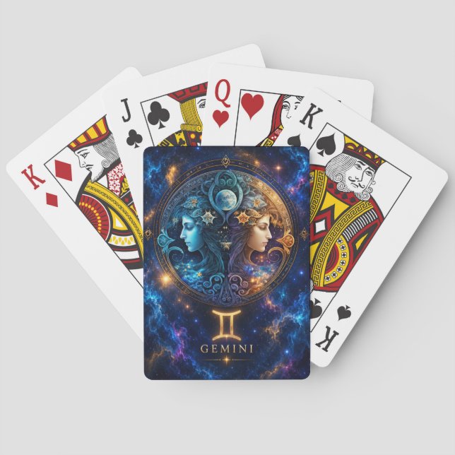 Cartas de Baralho Gêmeos Cósmicos (Verso)