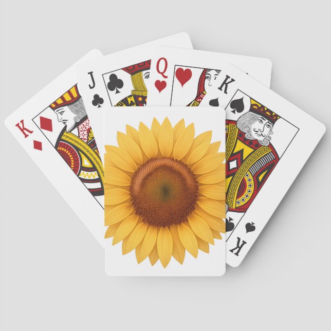 Cartas de Baralho - Girassol (Verso)