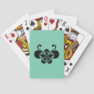 Cartas de baralho goka em forma de borboleta