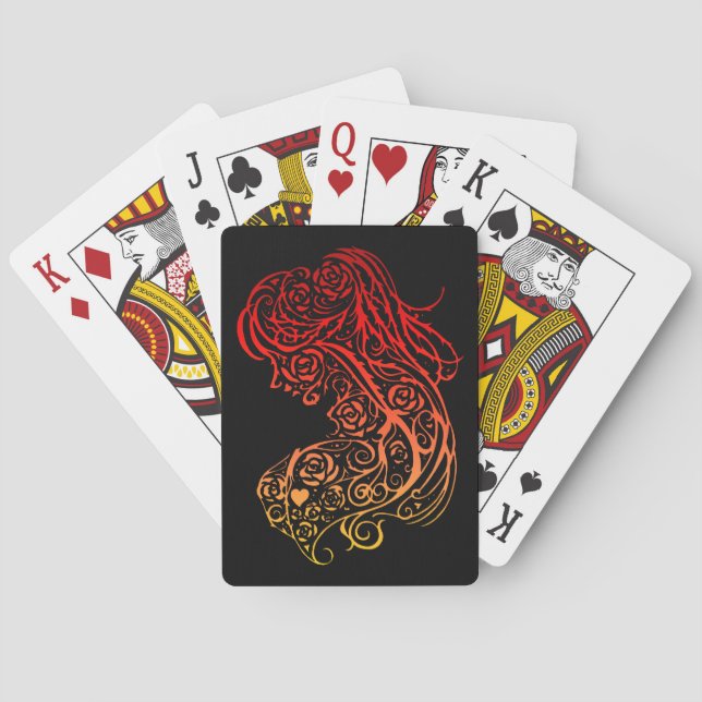 Cartas de Baralho Lady Lace (Verso)