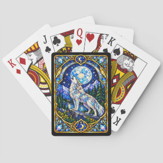 Cartas de Baralho Lobo de Vidro Colorido