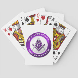 Cartas de Baralho Maçônicas Roxas