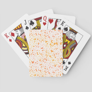 Cartas de Baralho - Margaridas em um fundo laranja
