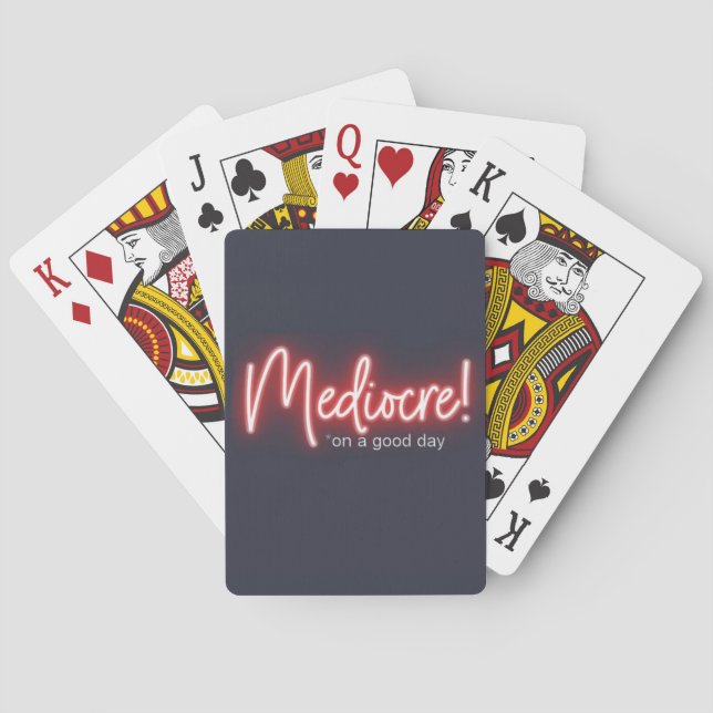Cartas de Baralho Medíocres num Bom Dia (Verso)