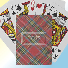 Cartas de Baralho Monograma Classy Royal Stewart T