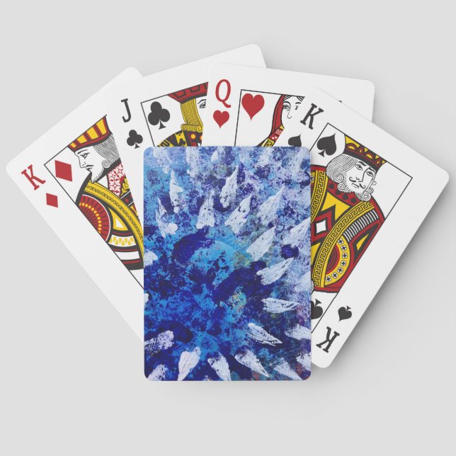 Cartas de Baralho no Design Skyburst (Verso)