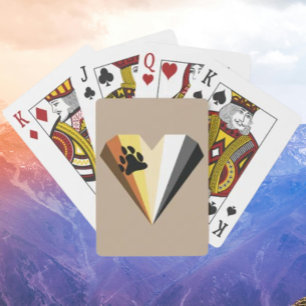 Cartas de Baralho Orgulho de Urso Coração