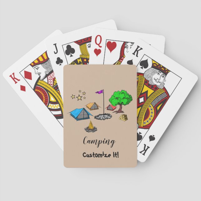 Cartas de Baralho para Camping (Verso)