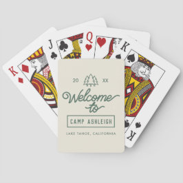 Cartas de Baralho Personalizadas Acampamento Festa