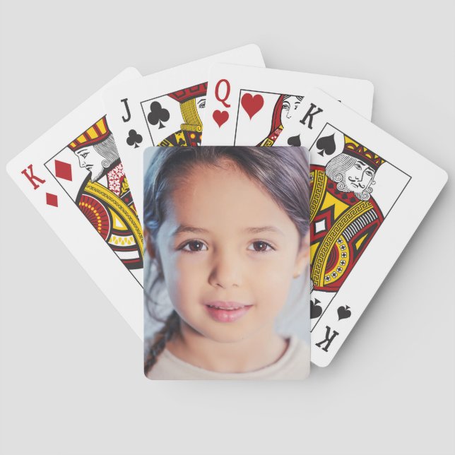 Cartas de baralho personalizadas com foto (Verso)