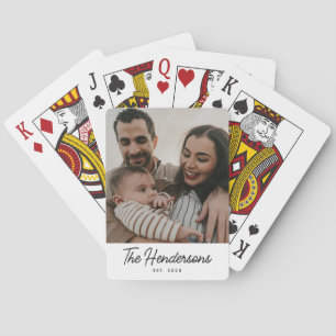Cartas de Baralho Personalizadas com Foto da Famíl