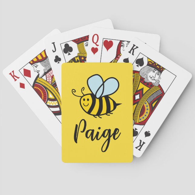 Cartas de baralho personalizadas com logotipo de a (Verso)