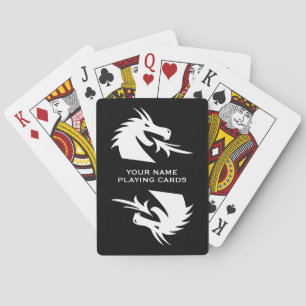Cartas de baralho personalizadas com logotipo de d