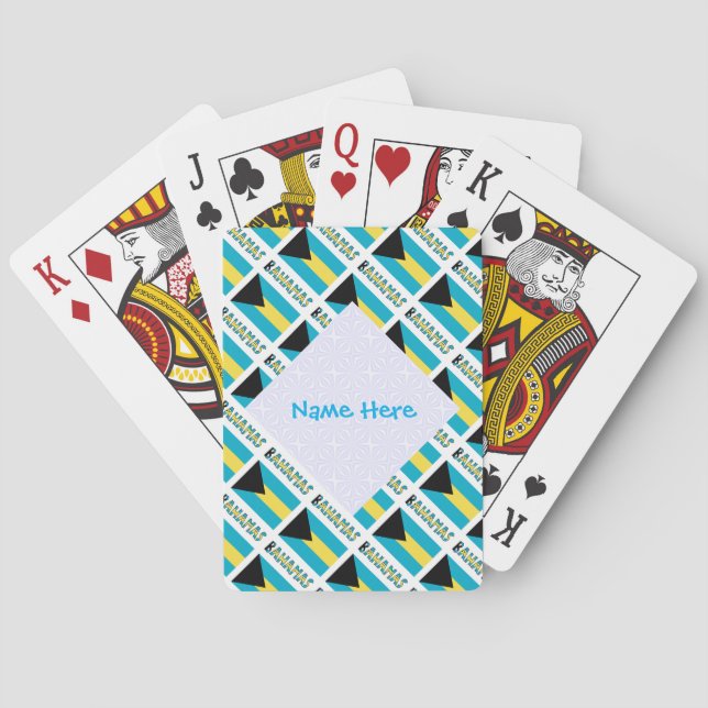 Cartas de Baralho Personalizadas da Bandeira das B (Verso)