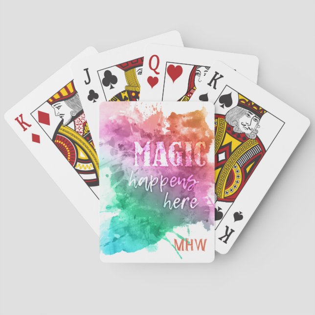 Cartas de baralho personalizadas “Magia” (Verso)