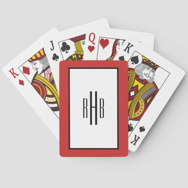 Cartas de Baralho Personalizadas Presente de Poker (Verso)
