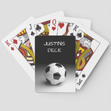 Cartas de Baralho Personalizadas Tema Bola de Fute