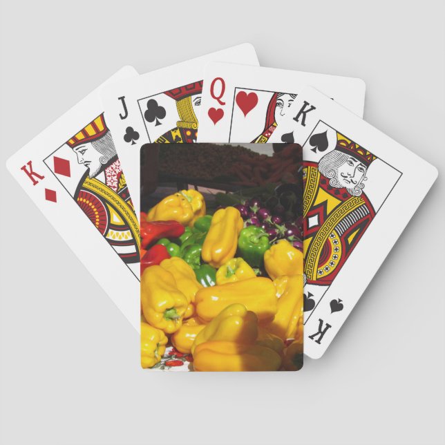 Cartas de Baralho - Pimentões Coloridos (Verso)