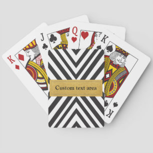 Cartas de Baralho Pretas e Brancas Modernas com Li