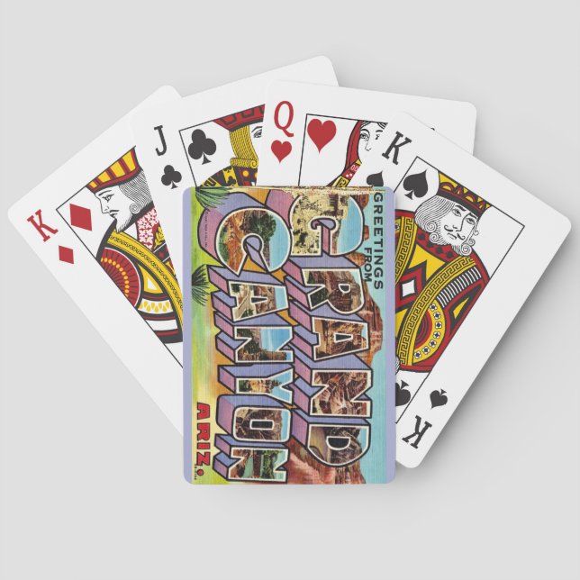Cartas de Baralho Retro Grand Canyon (Verso)
