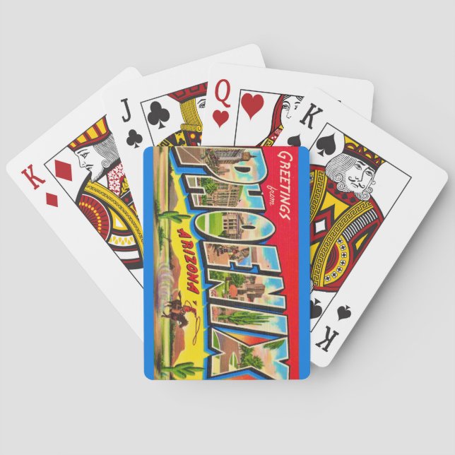 Cartas de Baralho Retro Phoenix Arizona (Verso)