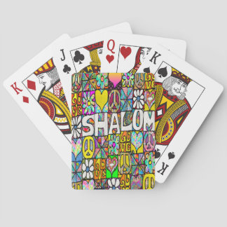 Cartas de Baralho Retro Psicodélicas Shalom LOVE d