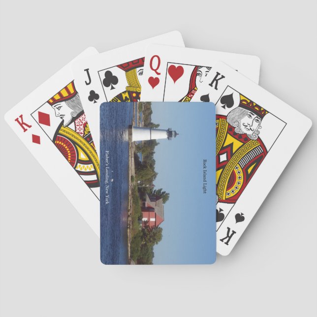 cartas de baralho Rock Island Light (Verso)