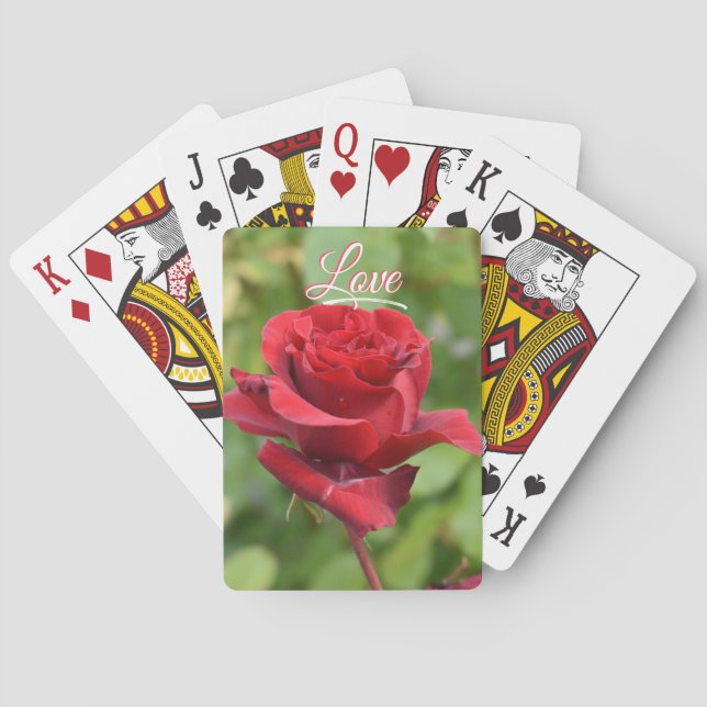 Cartas de baralho rosa (Verso)