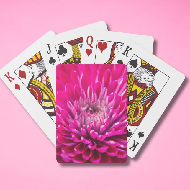 Cartas de Baralho Rosa Profundo Crisântemo (Criador carregado)