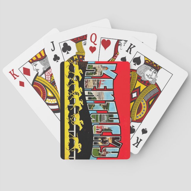 Cartas de Baralho Saudação Vintage Kentucky (Verso)