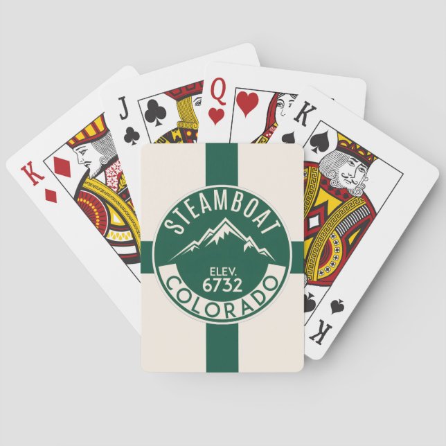 Cartas de Baralho Ski Steamboat (Verso)