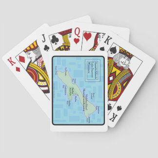 Cartas de Baralho Teal da Ilha Madeline