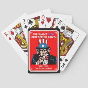 cartas de baralho "TIO SAM"