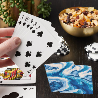 Cartas de Baralho Topografia de Geleira Abstrata A