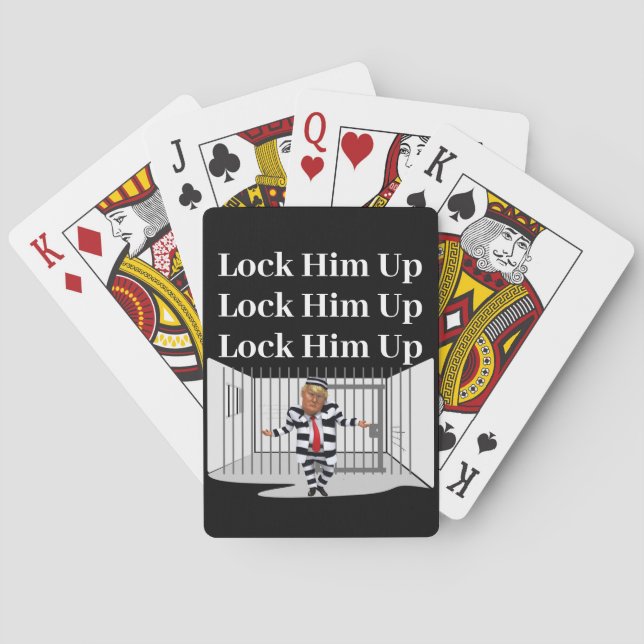 Cartas de Baralho Trump Prender Ele (Verso)