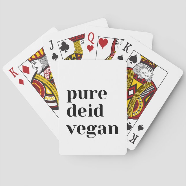 Cartas de Baralho Veganas Pure Deid (Verso)