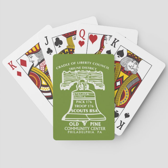 Cartas de Baralho - Verde Oliva (Verso)