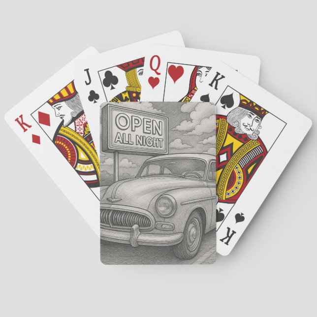 Cartas de Baralho Vintage Cruiser (Verso)