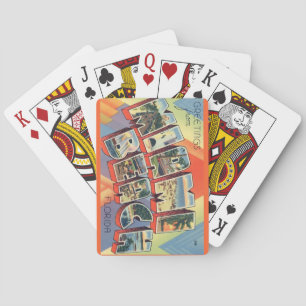 Cartas de Baralho Vintage Miami Beach Flórida
