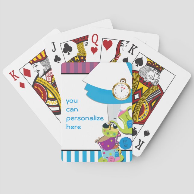 Cartas de Baralho Wonderland Tea Cups (Verso)