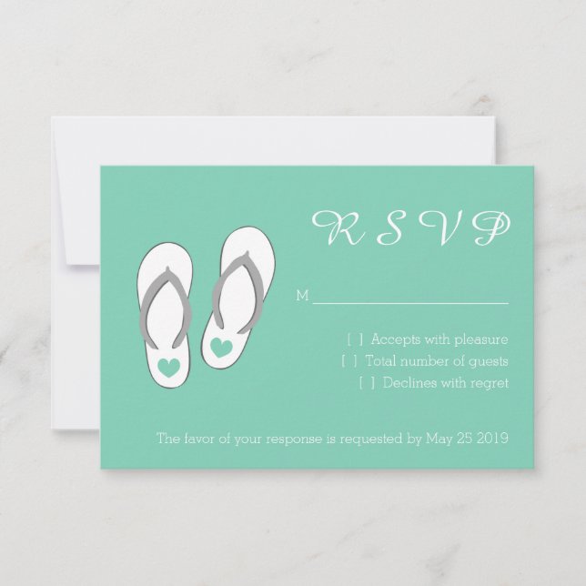 Cartas de casamento de RSVP (Frente)