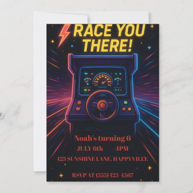 cartas de convite de aniversário (Frente)