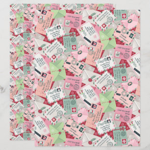 Cartas De Natal Para O Livro De Escraparia De Papa