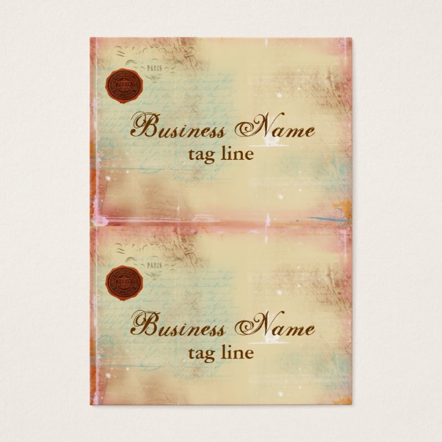 Cartas de Paris Elegante Mini Card (Frente)