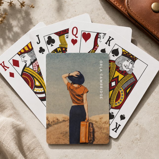 Cartas de Pôquer | Baralho de Cartas Personalizada (Personalized playing card deck with name detail for poker nights, parties, favors and gifts.)